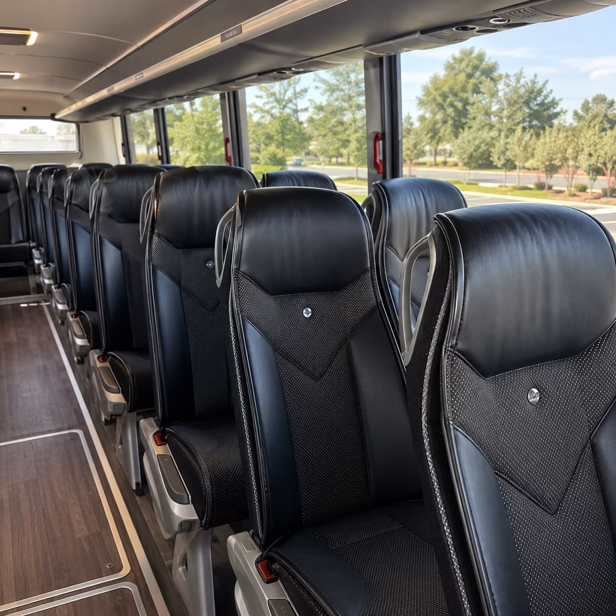 lynn 45 passenger charter bus interior