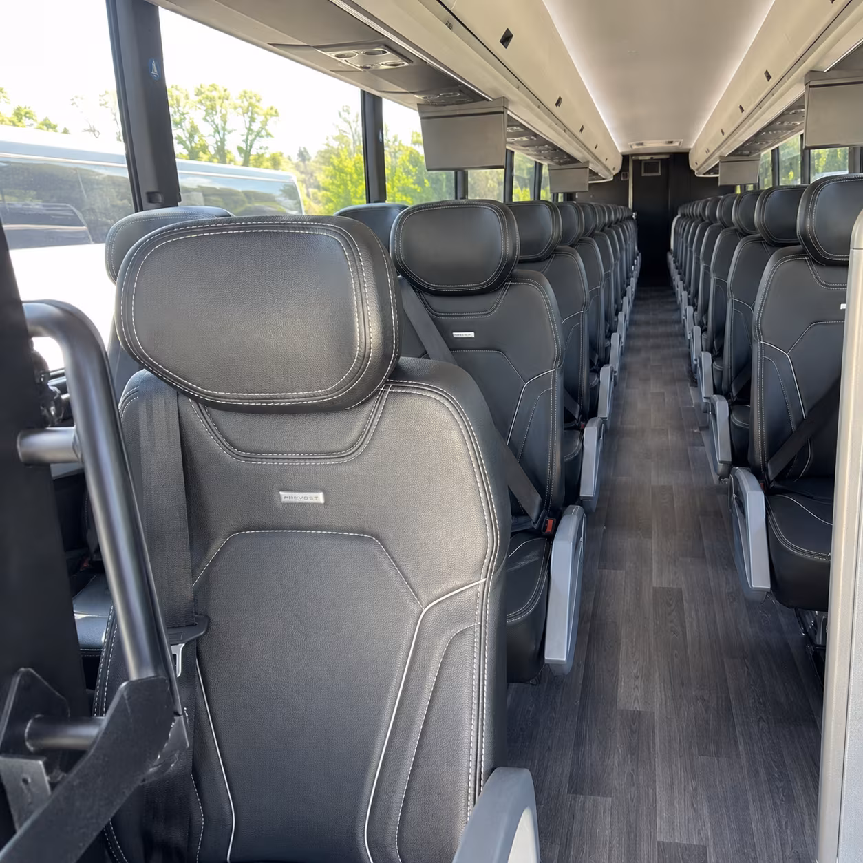 lynn 47 passenger charter bus interior