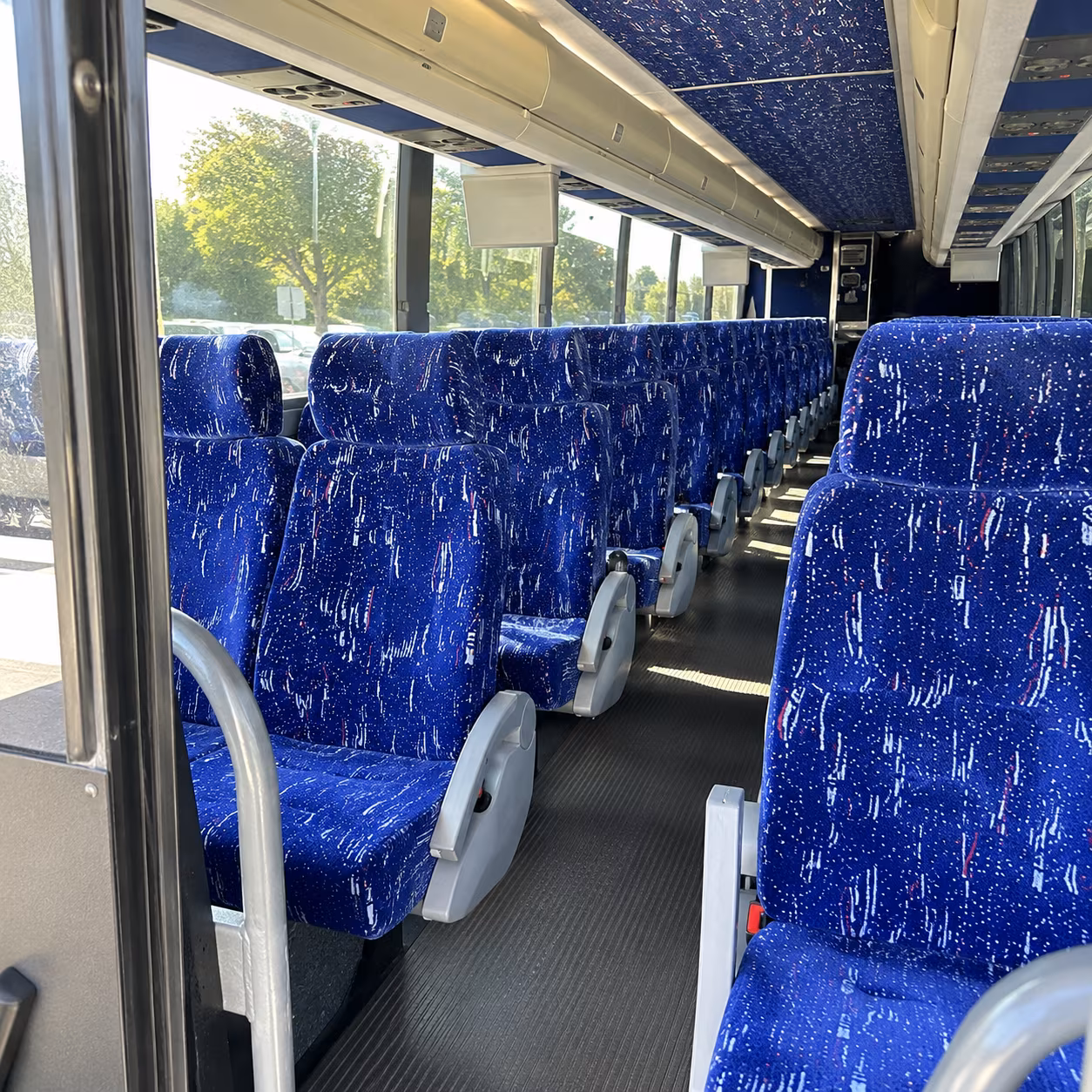 lynn 50 passenger charter bus inside