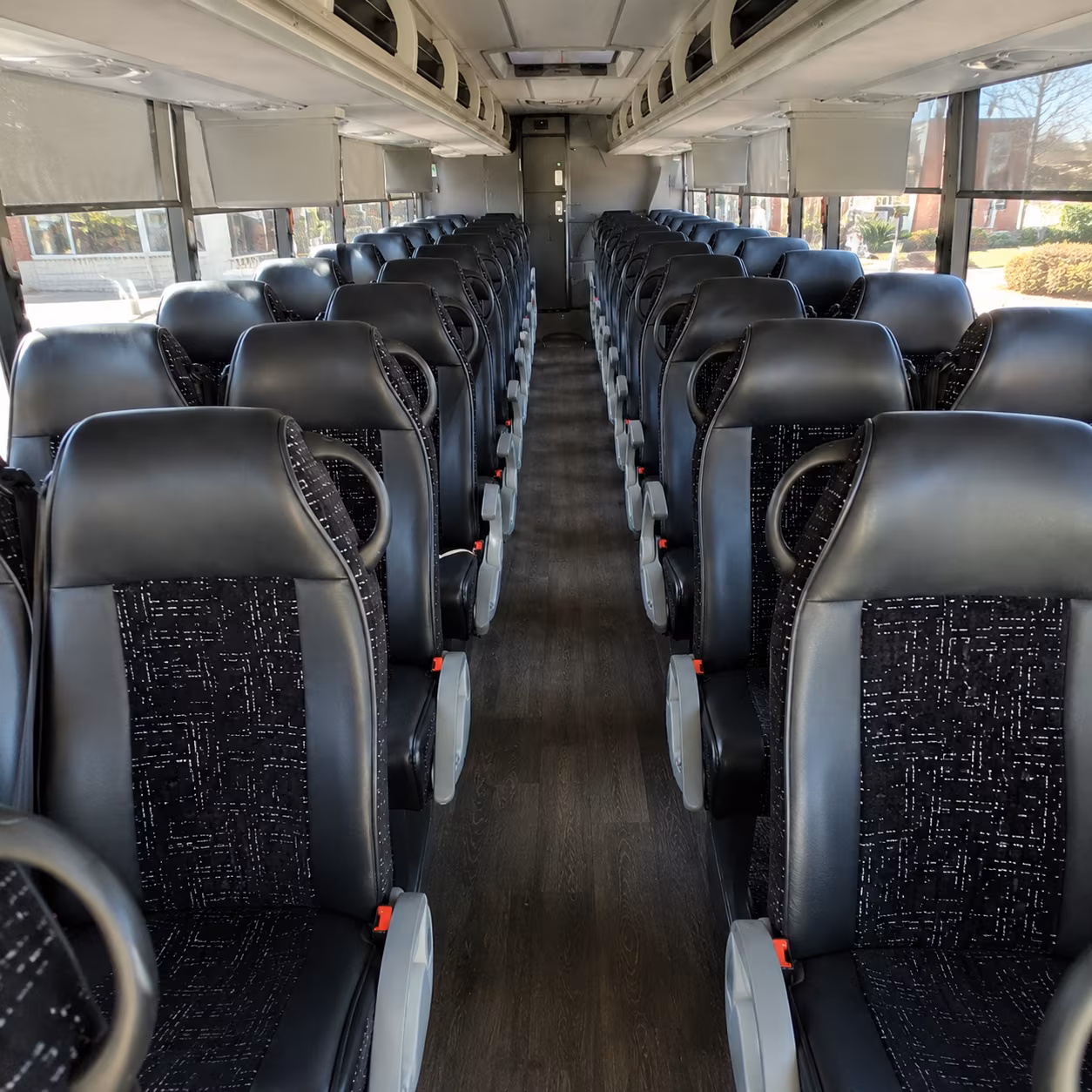 lynn 54 passenger charter bus inside