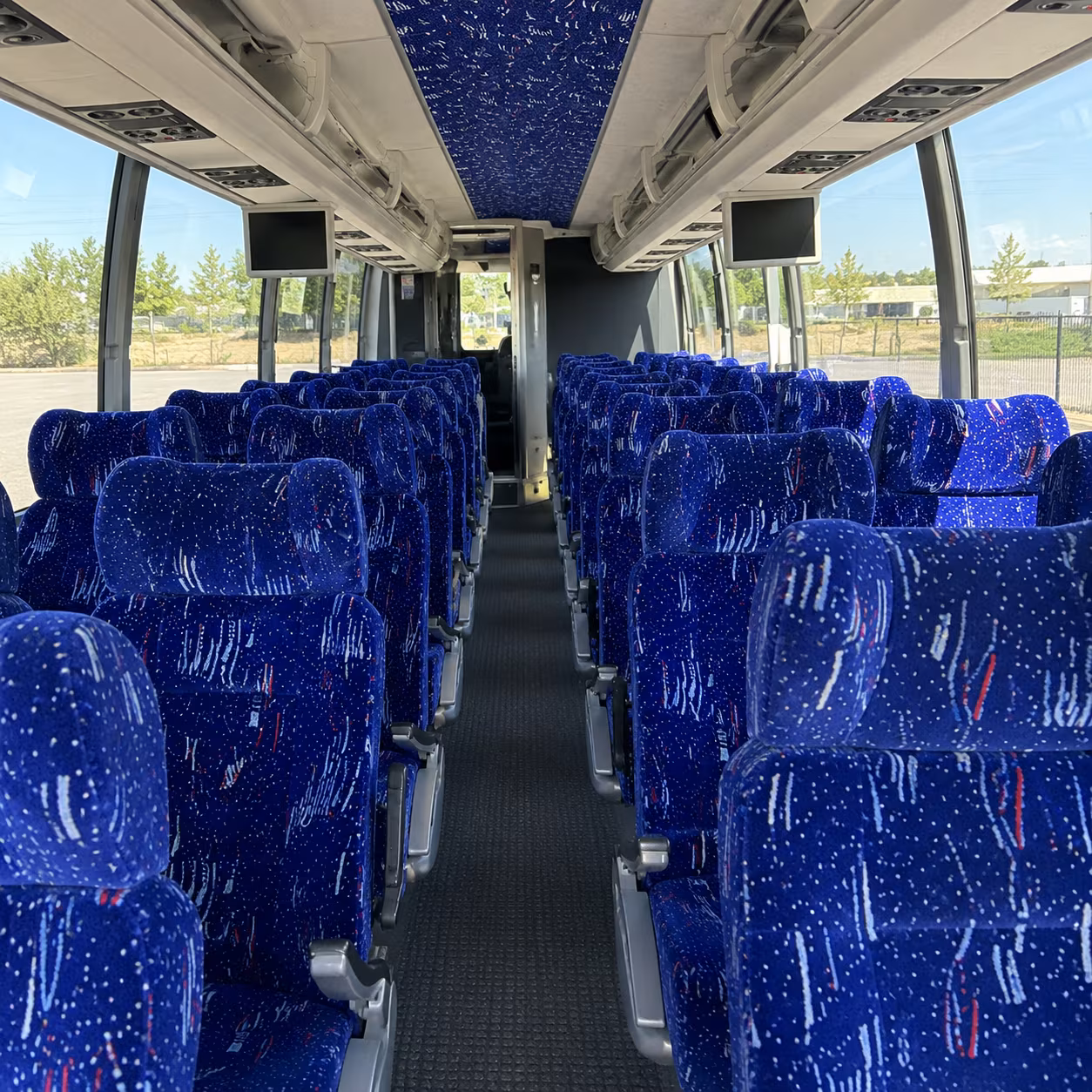 lynn 54 passenger charter bus interior