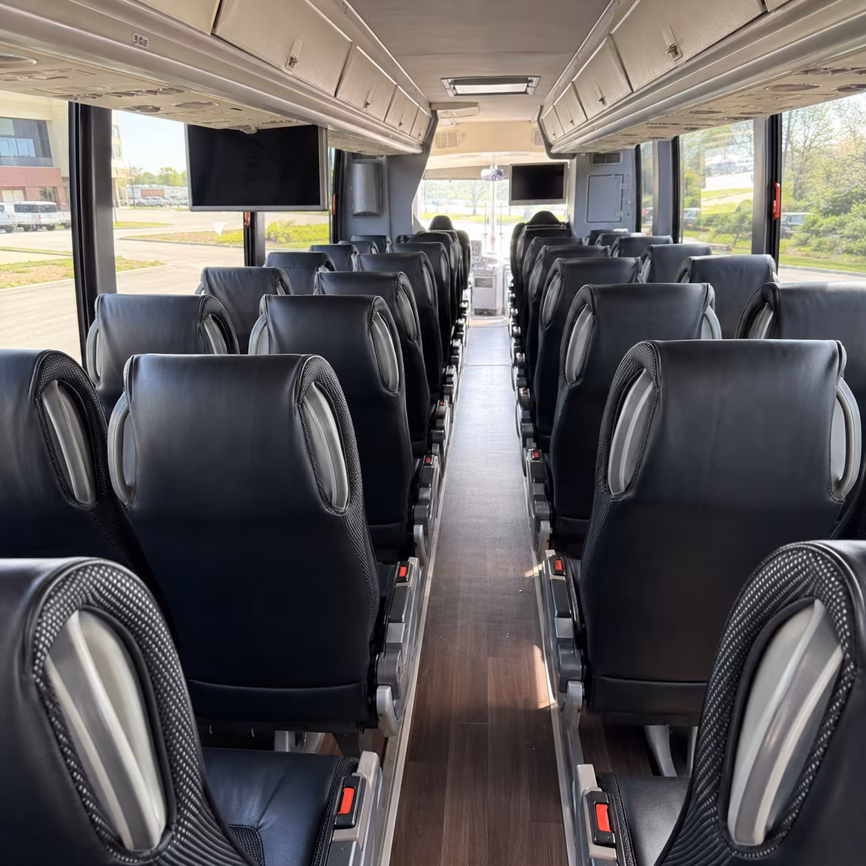 lynn 56 passenger charter bus inside